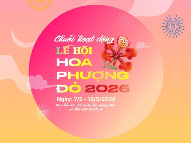 Infographic: Chuỗi hoạt động tại khu vực dải vườn hoa trung tâm và Nhà hát thành phố dịp Lễ hội Hoa Phượng Đỏ - Hải Phòng 2026